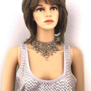 Glittery Shiny seqince tank top will make you shine. Medium